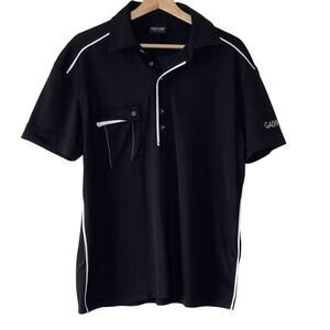 GALVIN GREEN BLACK  MEN'S  GOLF POLO SHIRT‎ SIZE L